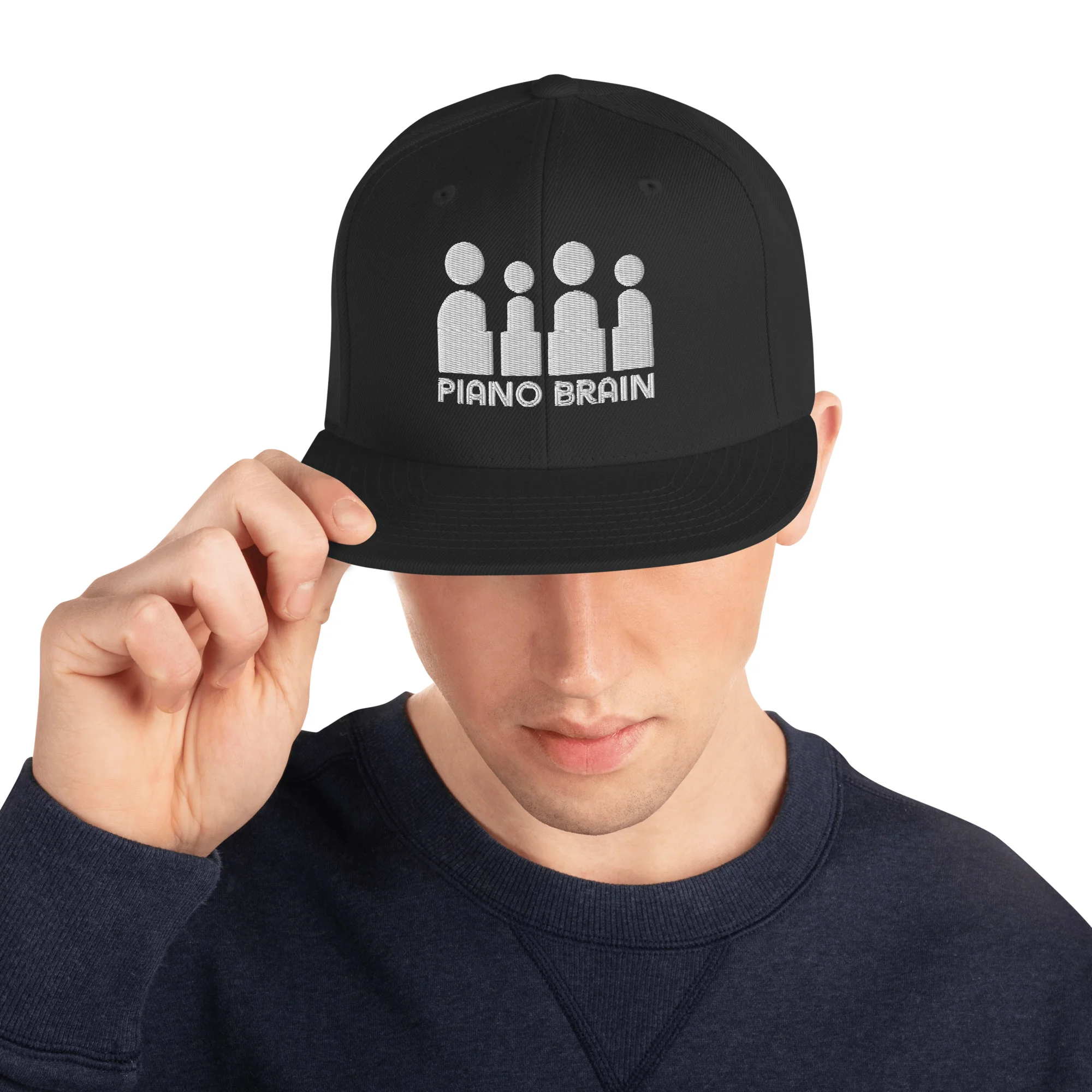 Piano Brain - Snapback Hat - Image 3