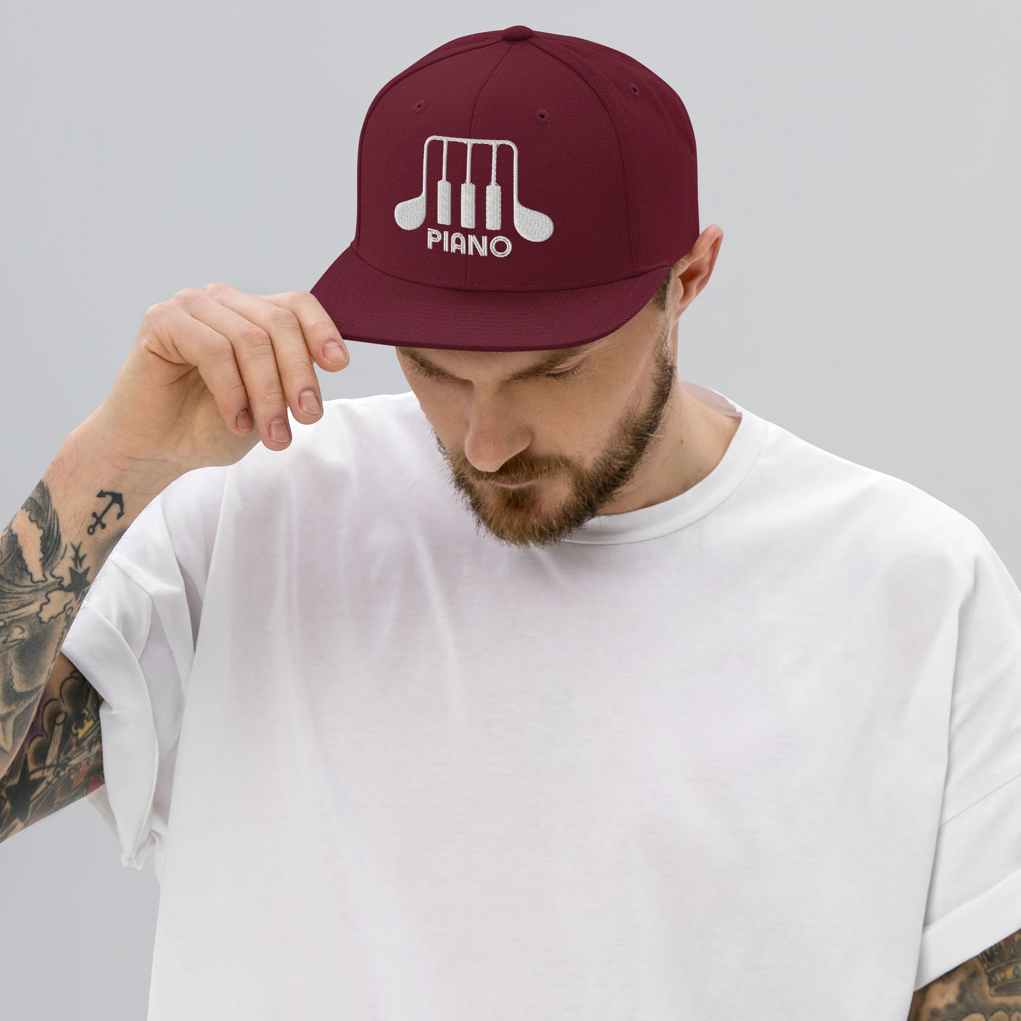 Piano Keys - Snapback Hat - Image 4