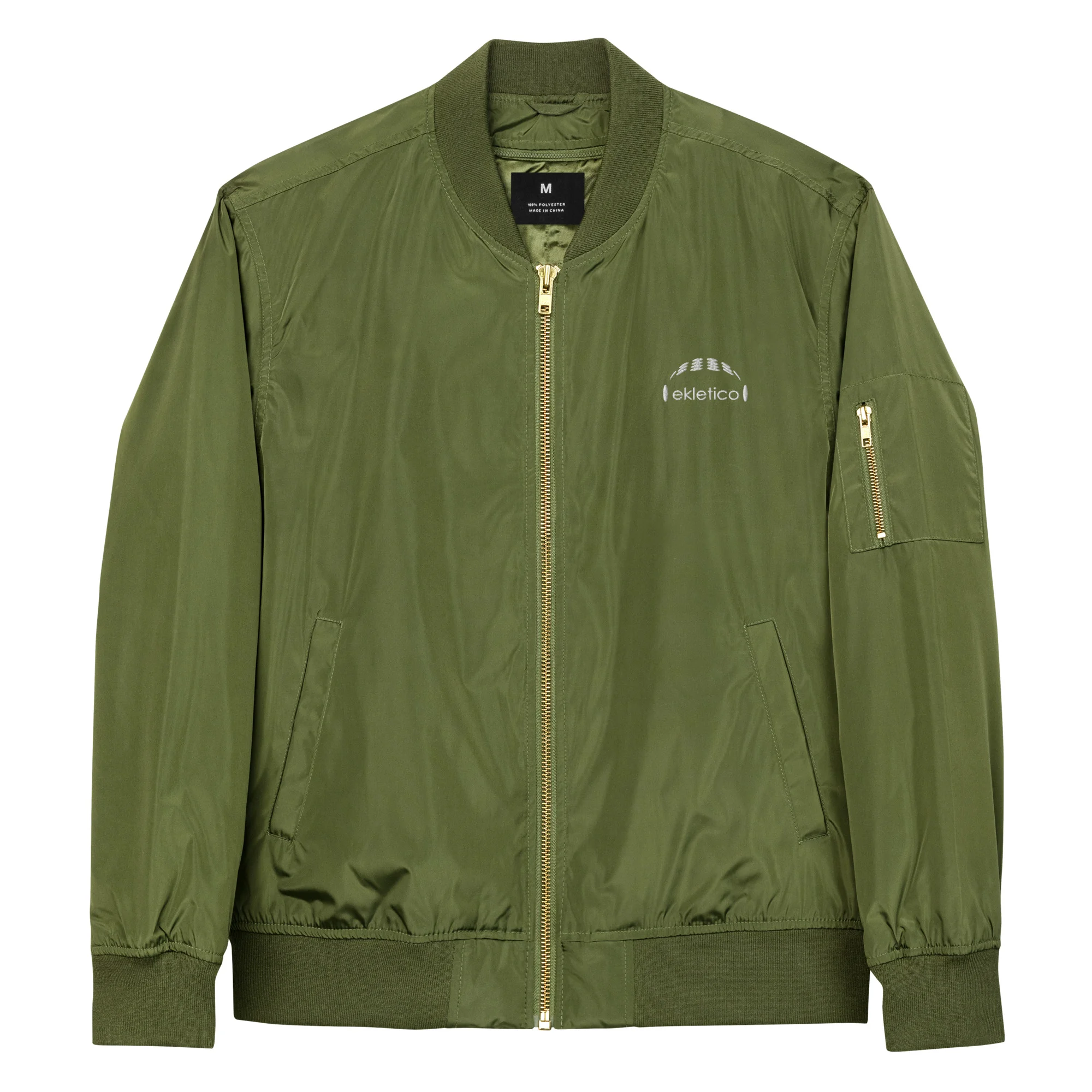 Ekletico Logo - Premium recycled bomber jacket - Image 3