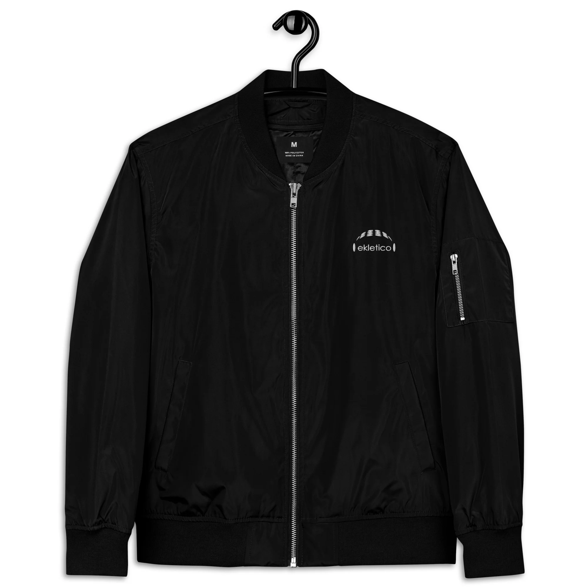 Ekletico Logo - Premium recycled bomber jacket - Image 2