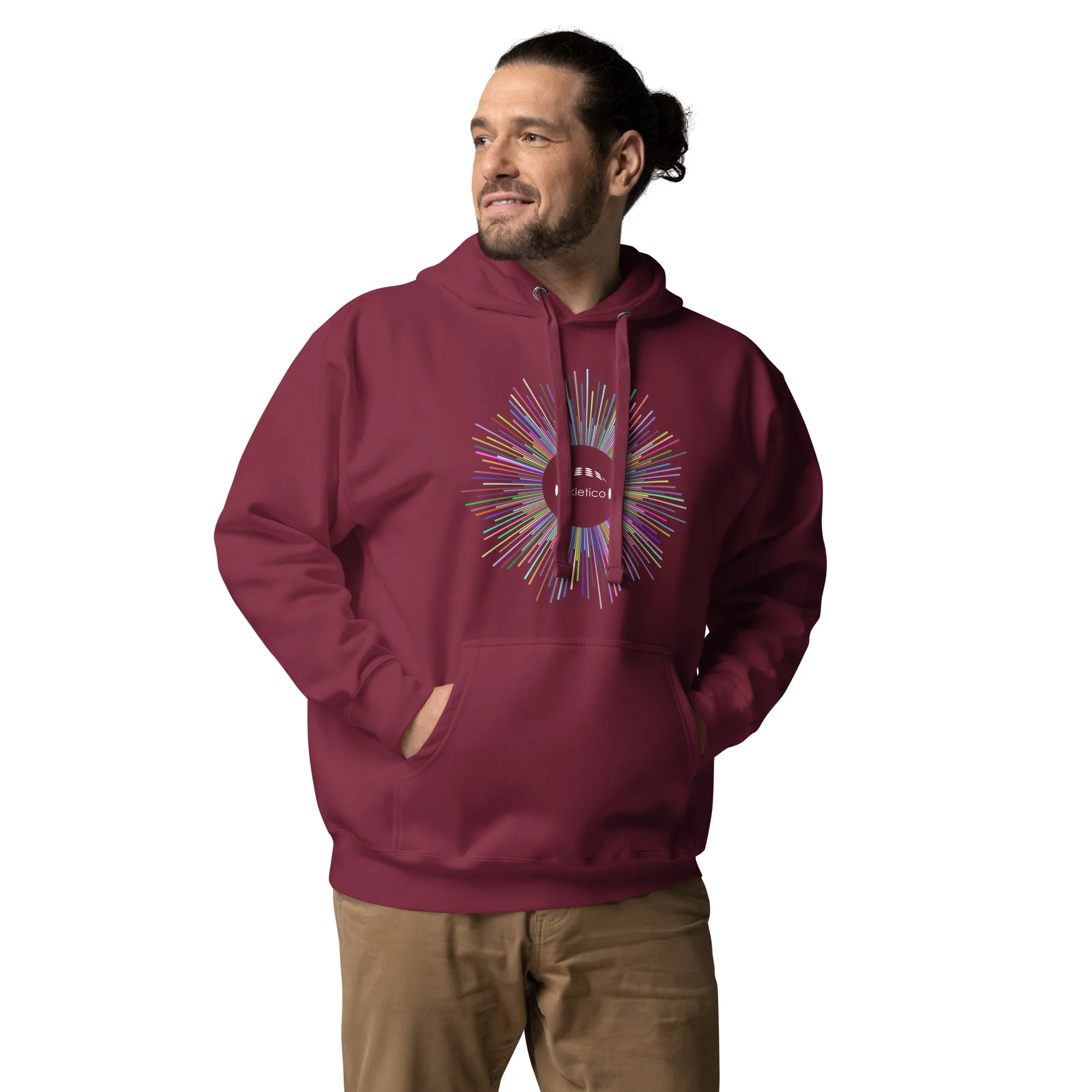 Color Rays Ekletico - Unisex Hoodie - Image 3