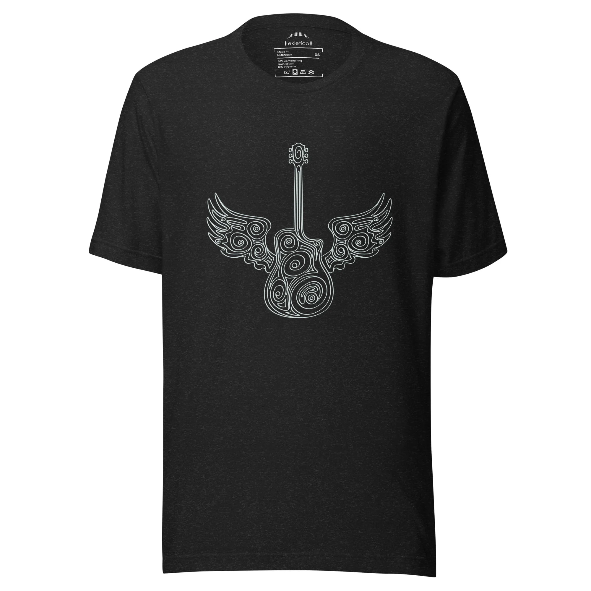 Ornamental guitar with wings - Unisex t-shirt
