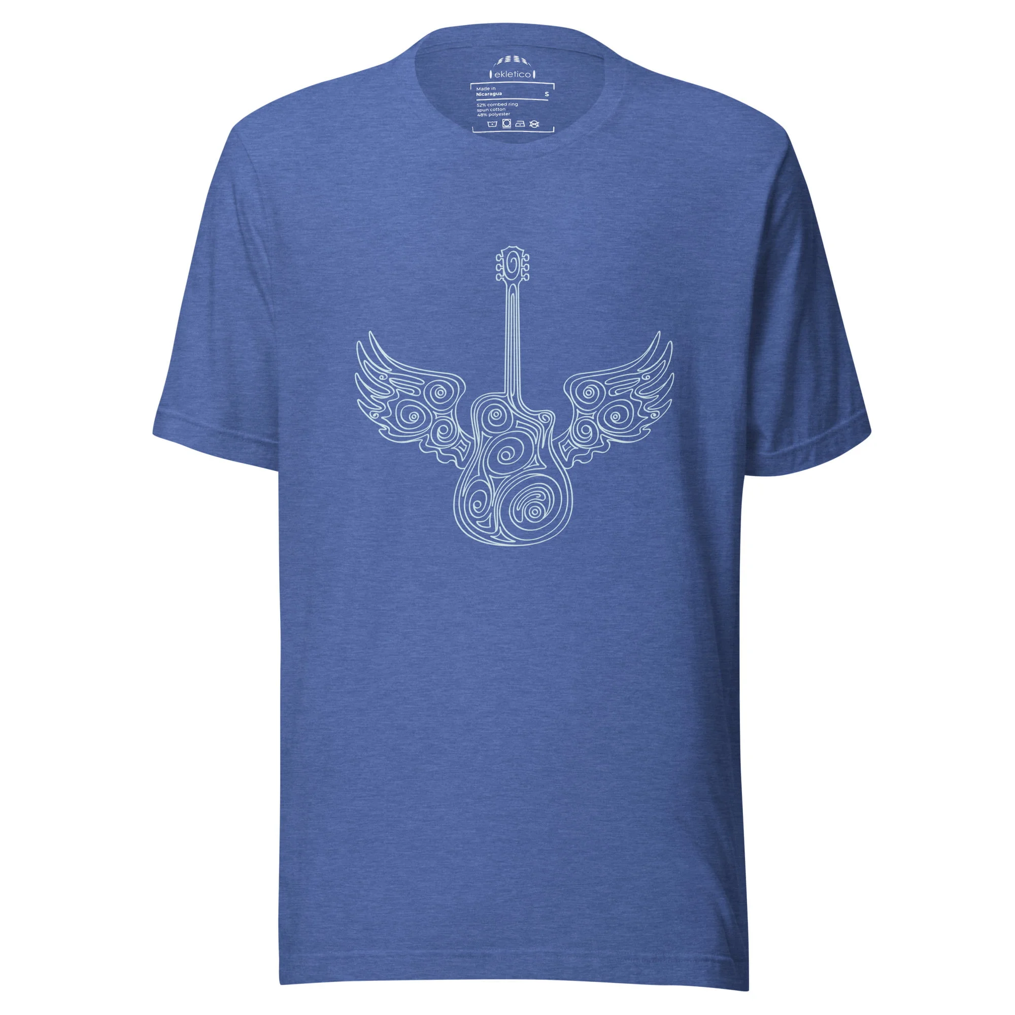 Ornamental guitar with wings - Unisex t-shirt - Image 11