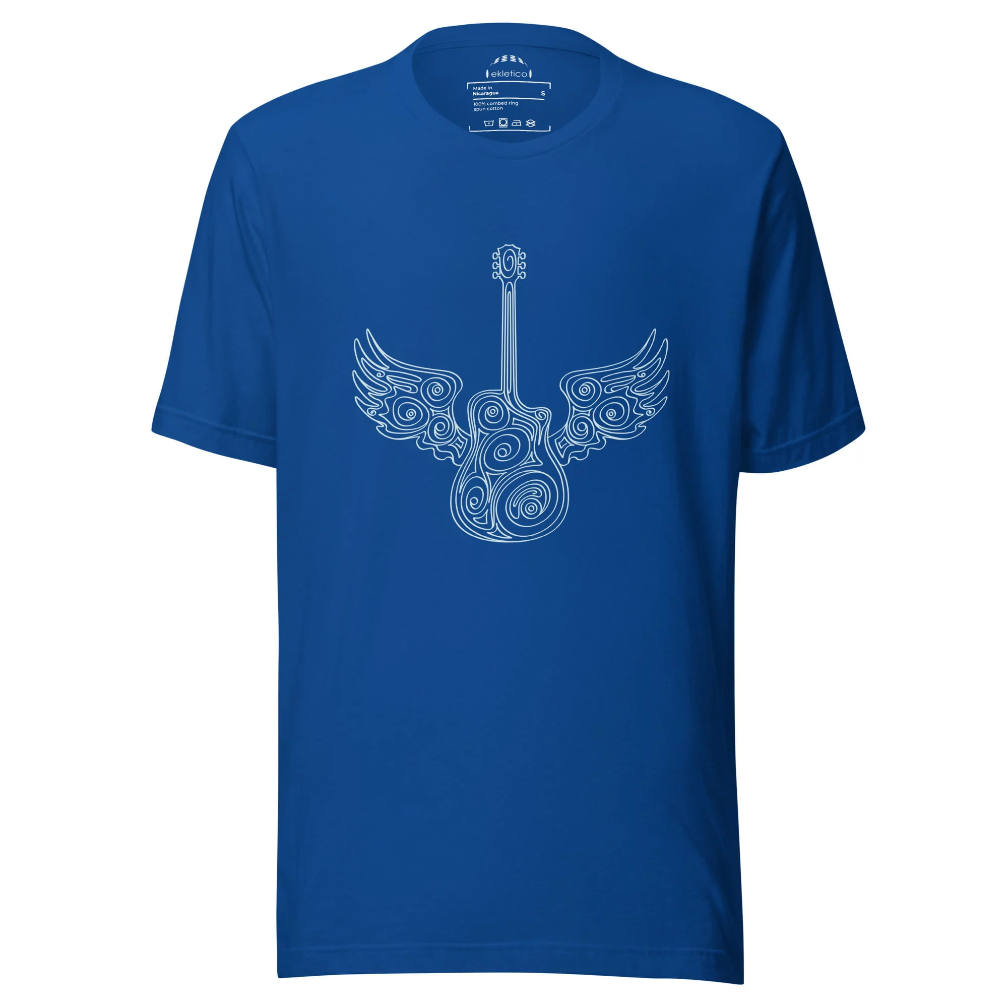 Ornamental guitar with wings - Unisex t-shirt - Image 9