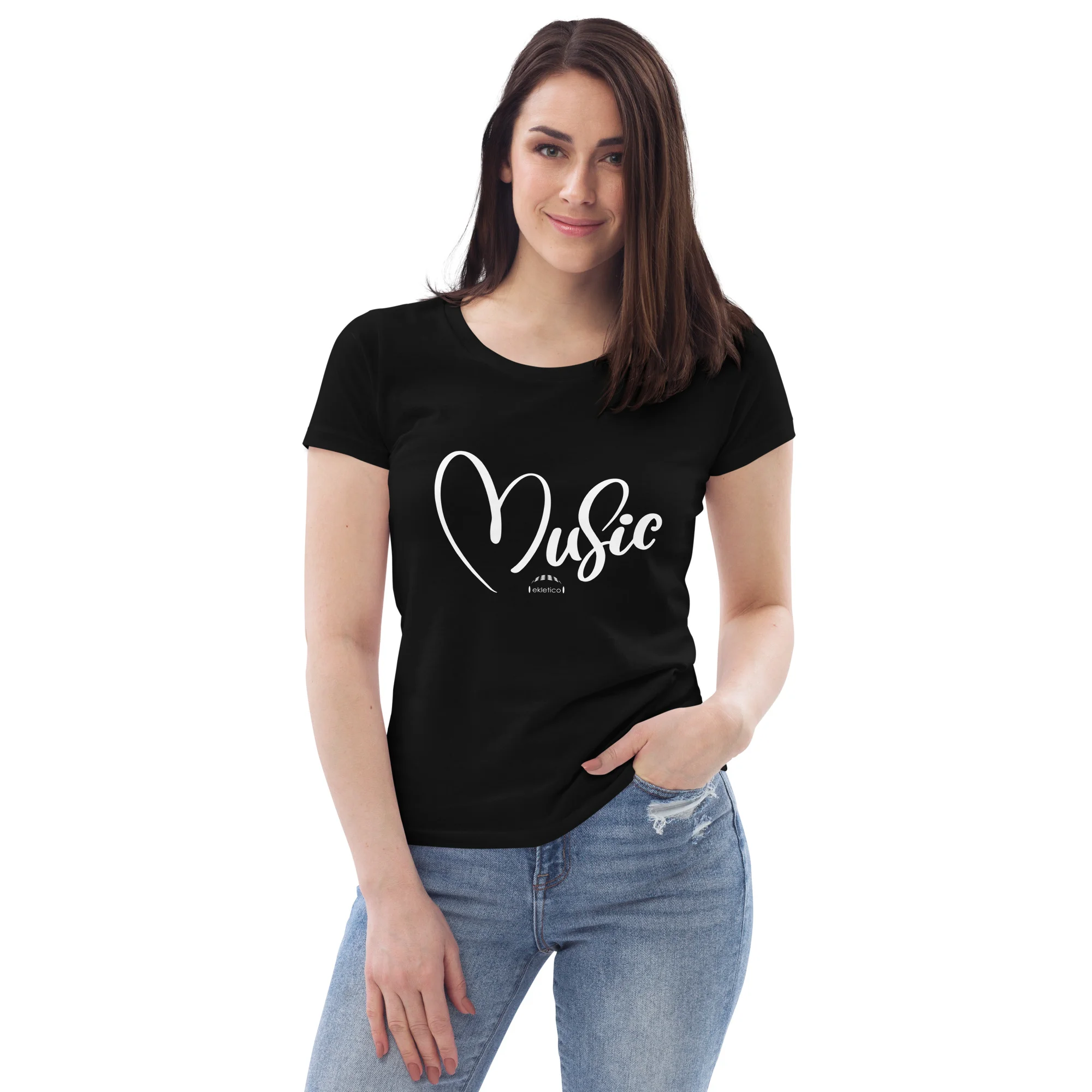 Heart Music - Women's fitted eco tee