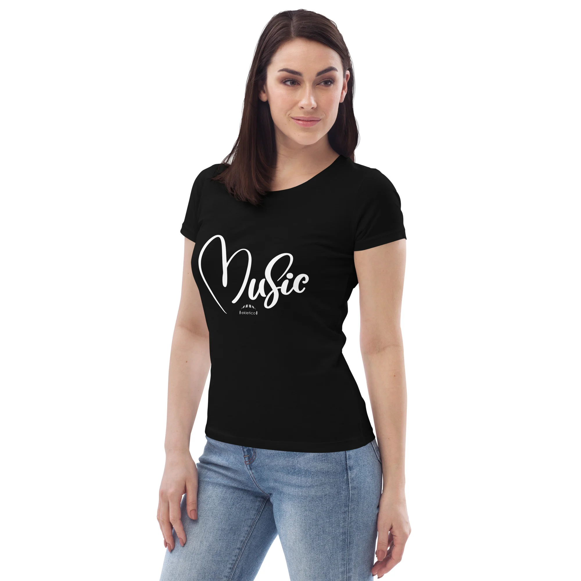 Heart Music - Women's fitted eco tee - Image 2