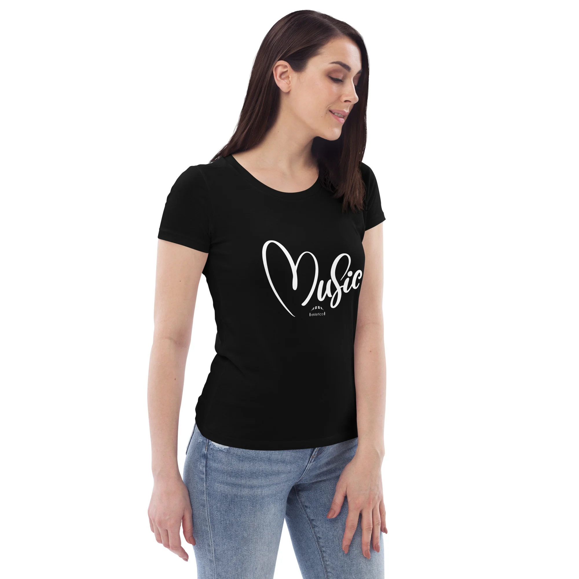 Heart Music - Women's fitted eco tee - Image 3