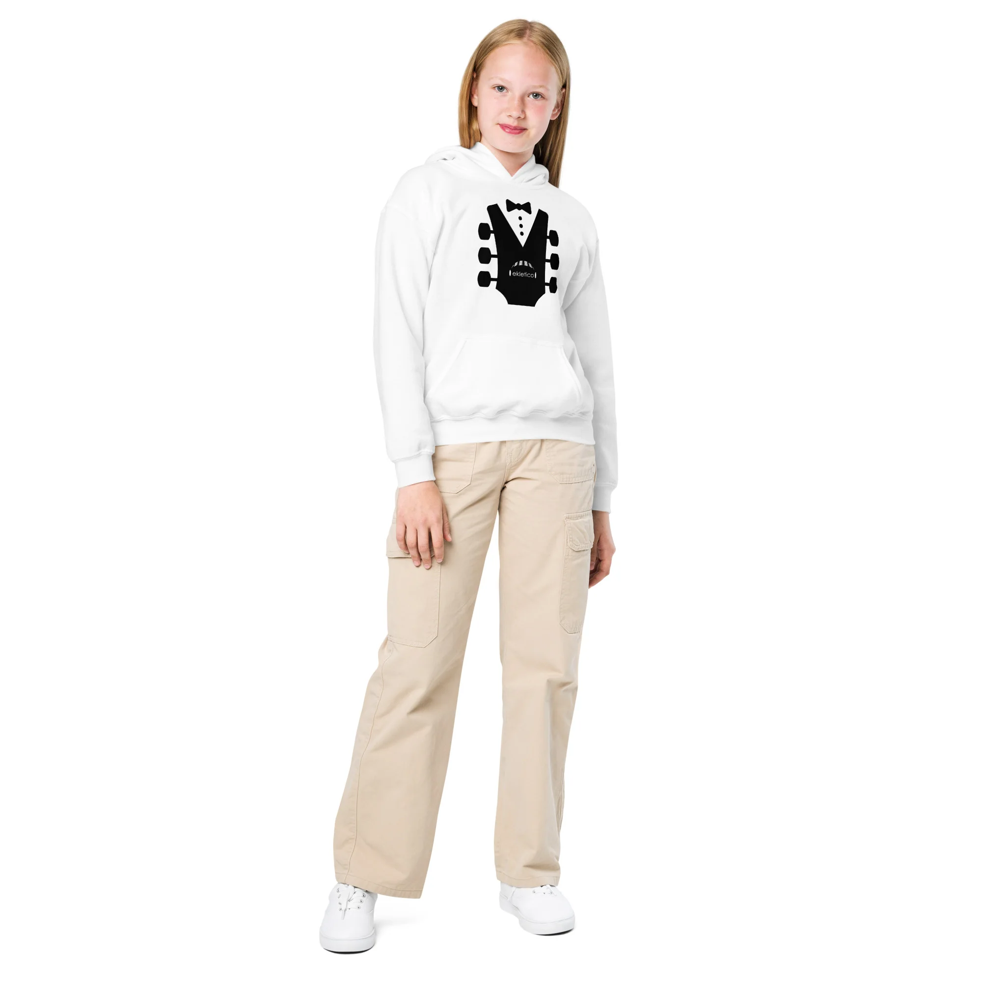 Music Tux - Youth heavy blend hoodie - Image 2