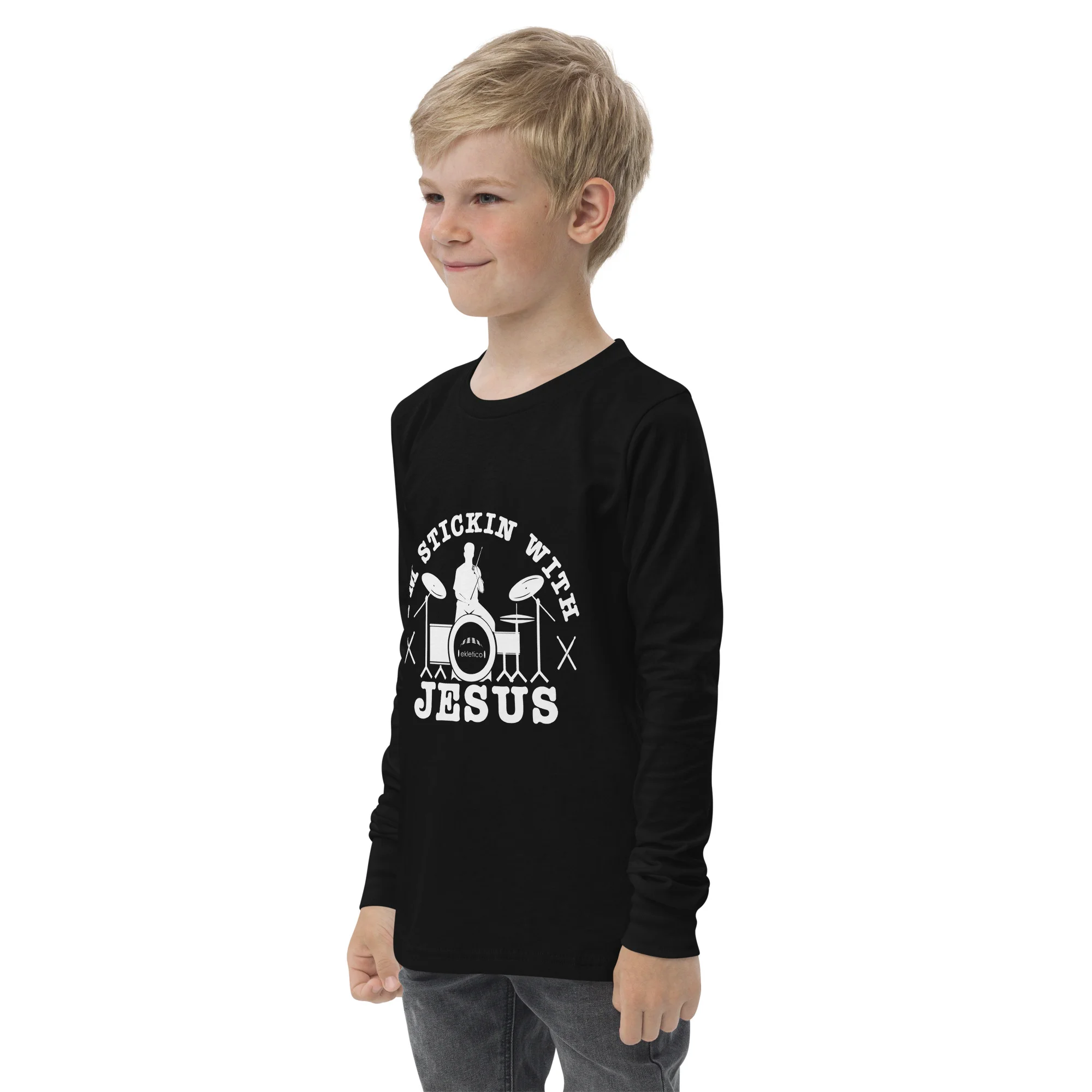 Sticking With Jesus - Youth long sleeve tee - Image 6
