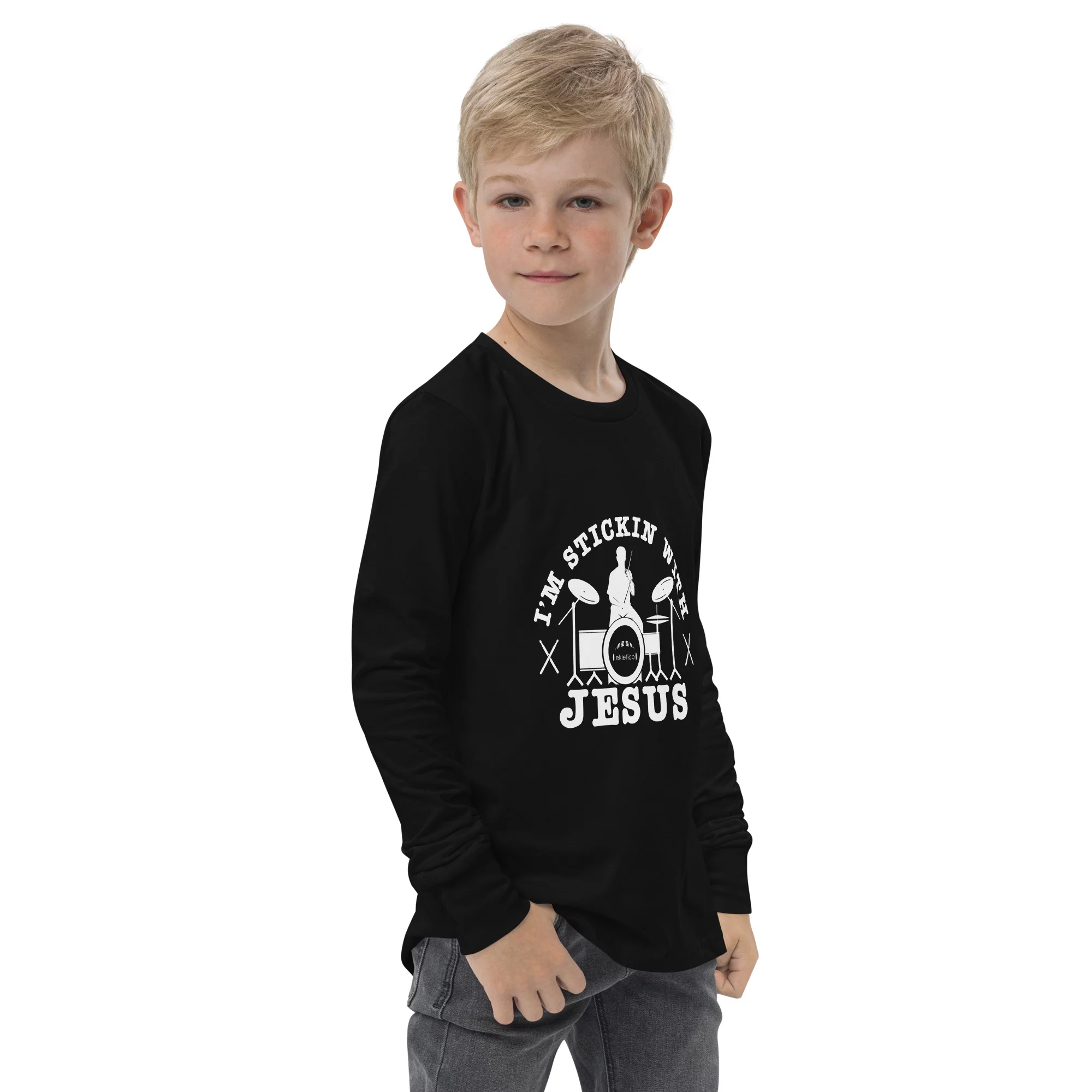 Sticking With Jesus - Youth long sleeve tee - Image 7