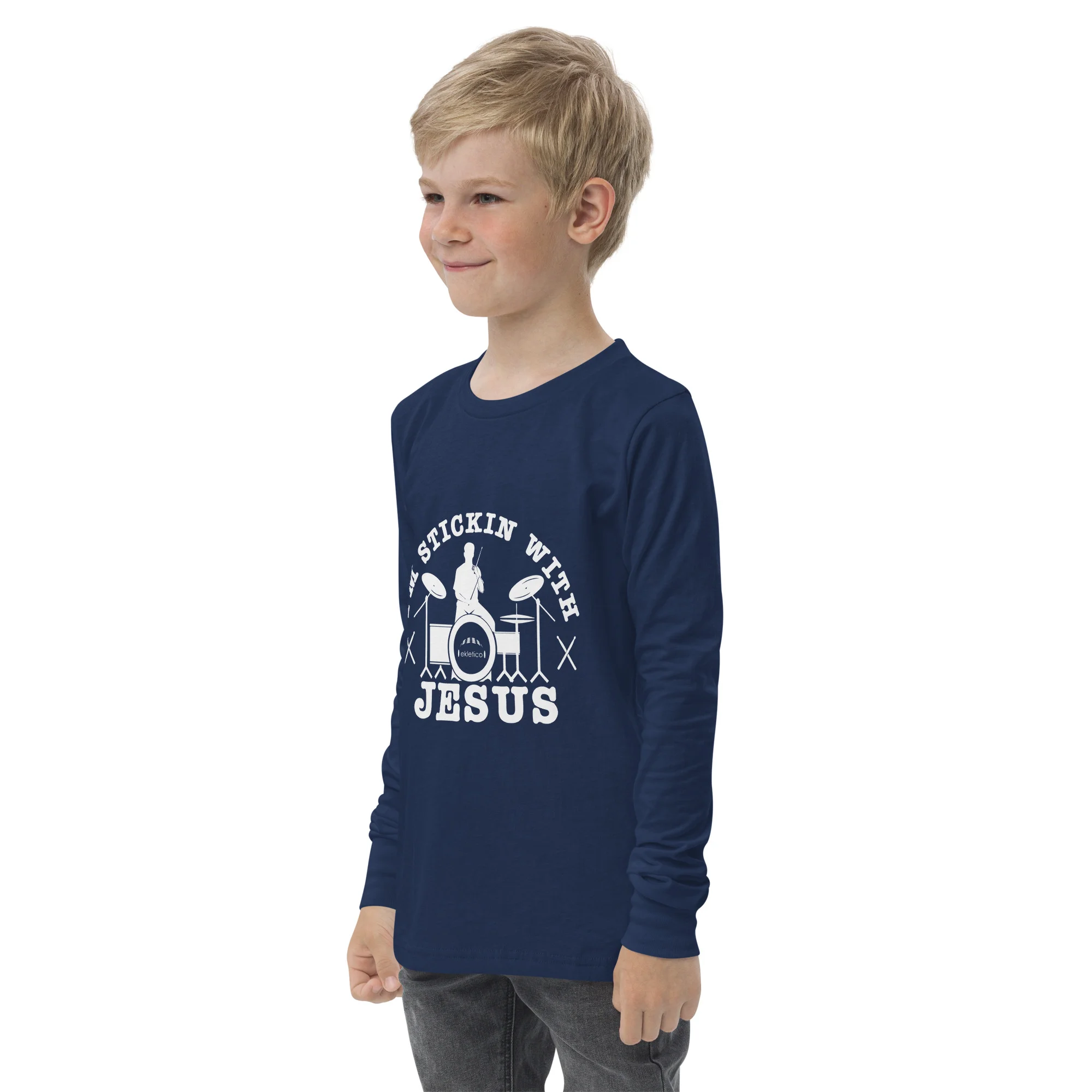 Sticking With Jesus - Youth long sleeve tee - Image 8
