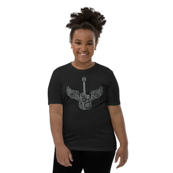 Guitar Wings - Youth Short Sleeve T-Shirt - Image 2