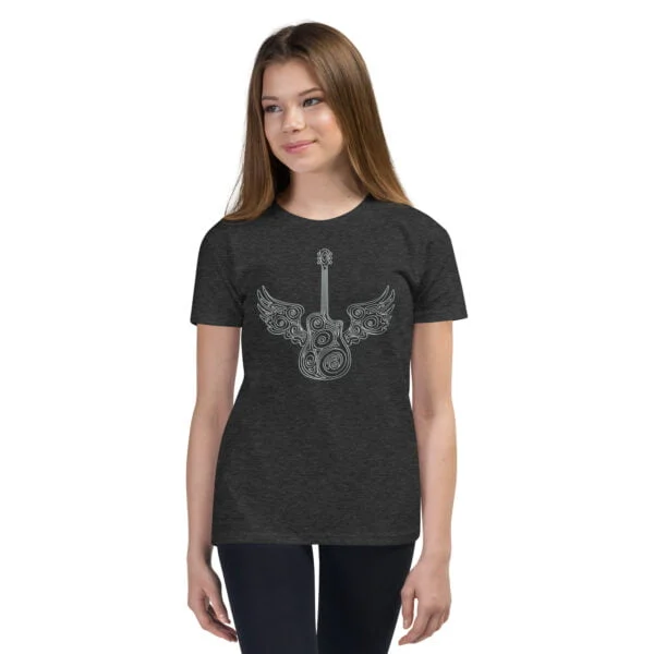 Guitar Wings - Youth Short Sleeve T-Shirt - Image 9
