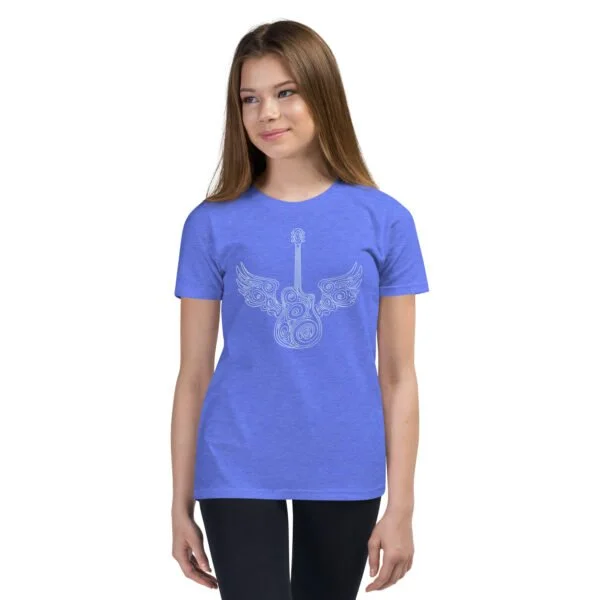 Guitar Wings - Youth Short Sleeve T-Shirt - Image 13