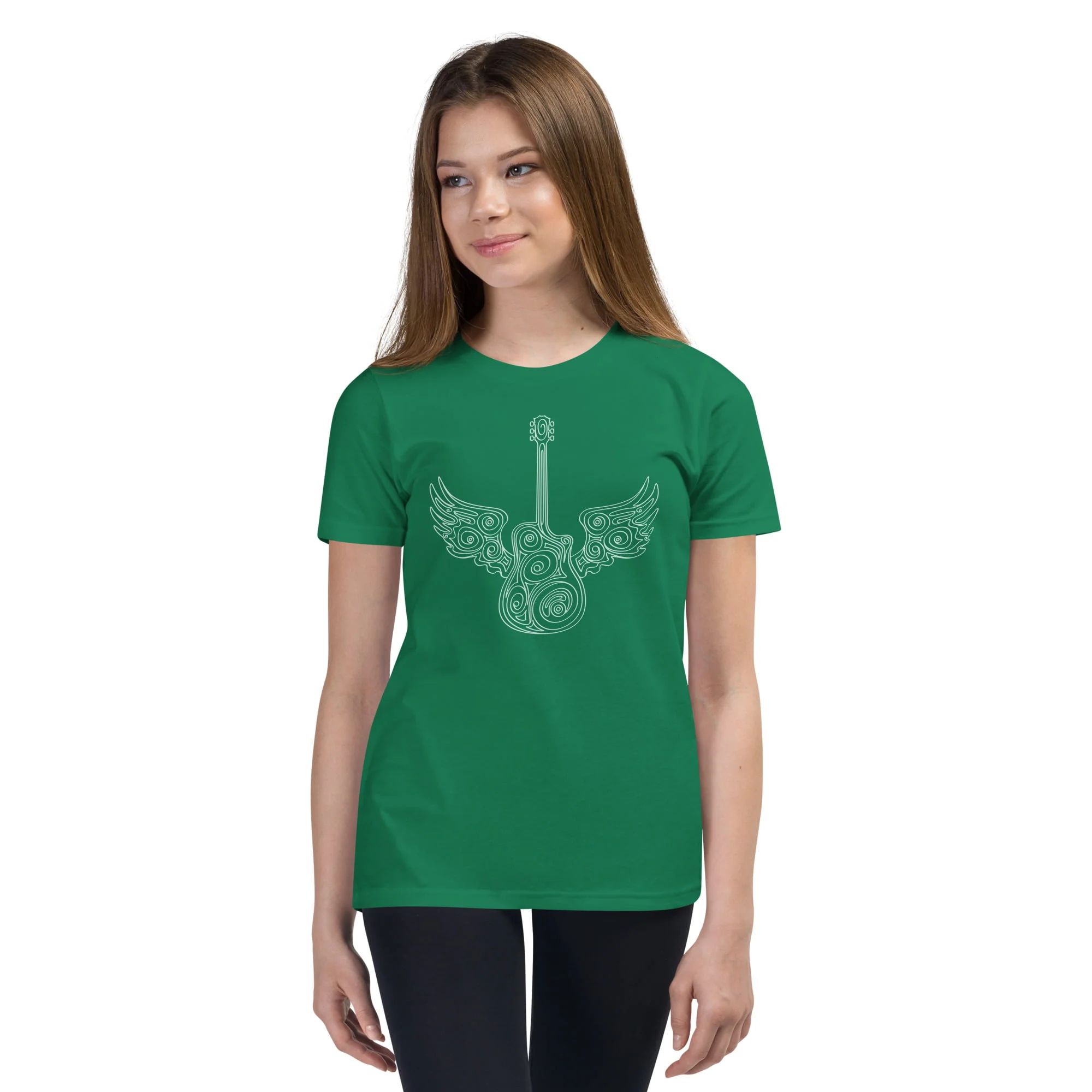Guitar Wings - Youth Short Sleeve T-Shirt - Image 12