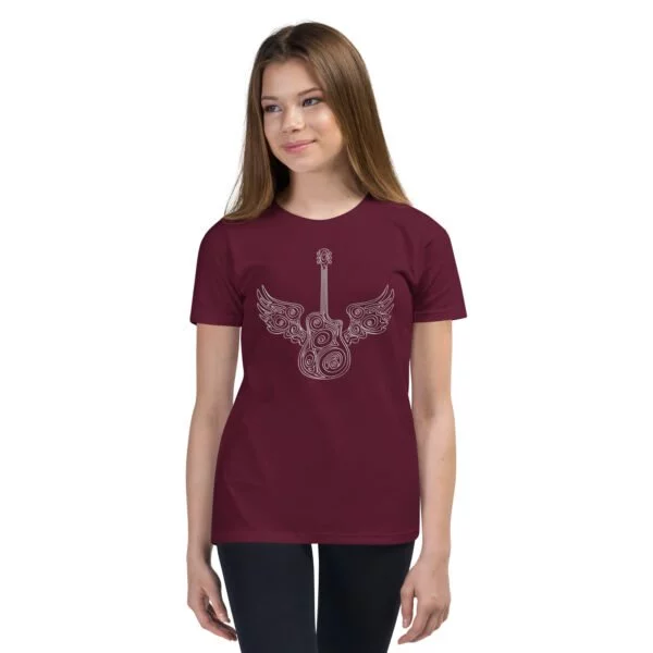 Guitar Wings - Youth Short Sleeve T-Shirt - Image 6