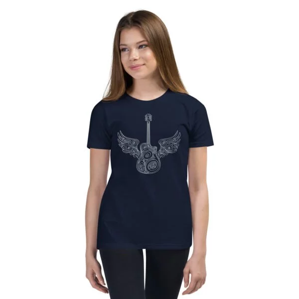 Guitar Wings - Youth Short Sleeve T-Shirt - Image 5