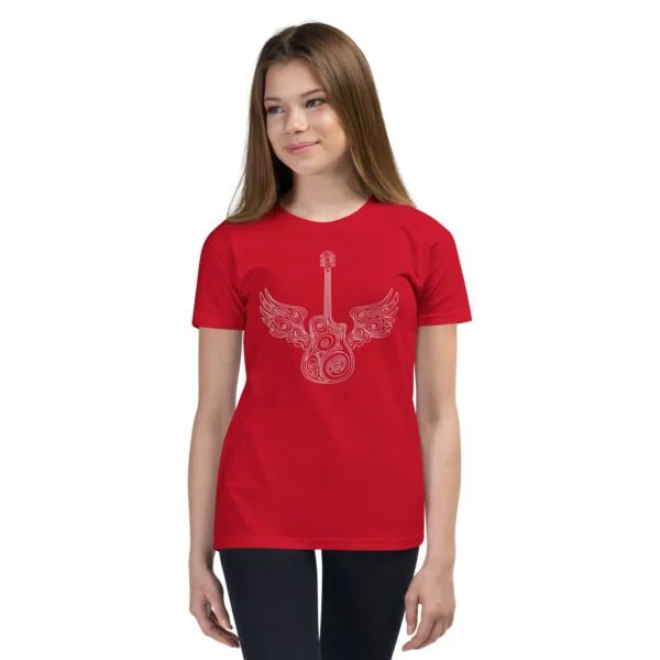 Guitar Wings - Youth Short Sleeve T-Shirt - Image 8