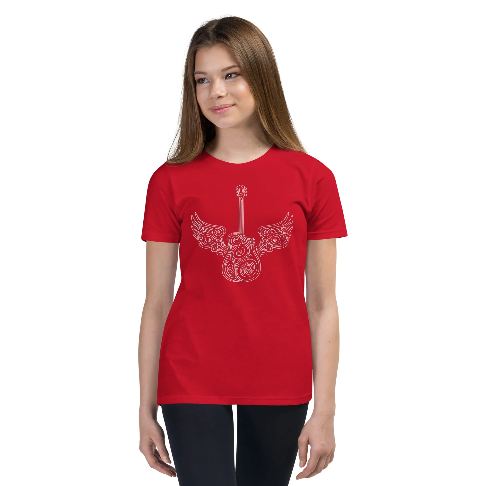 Guitar Wings - Youth Short Sleeve T-Shirt - Image 8