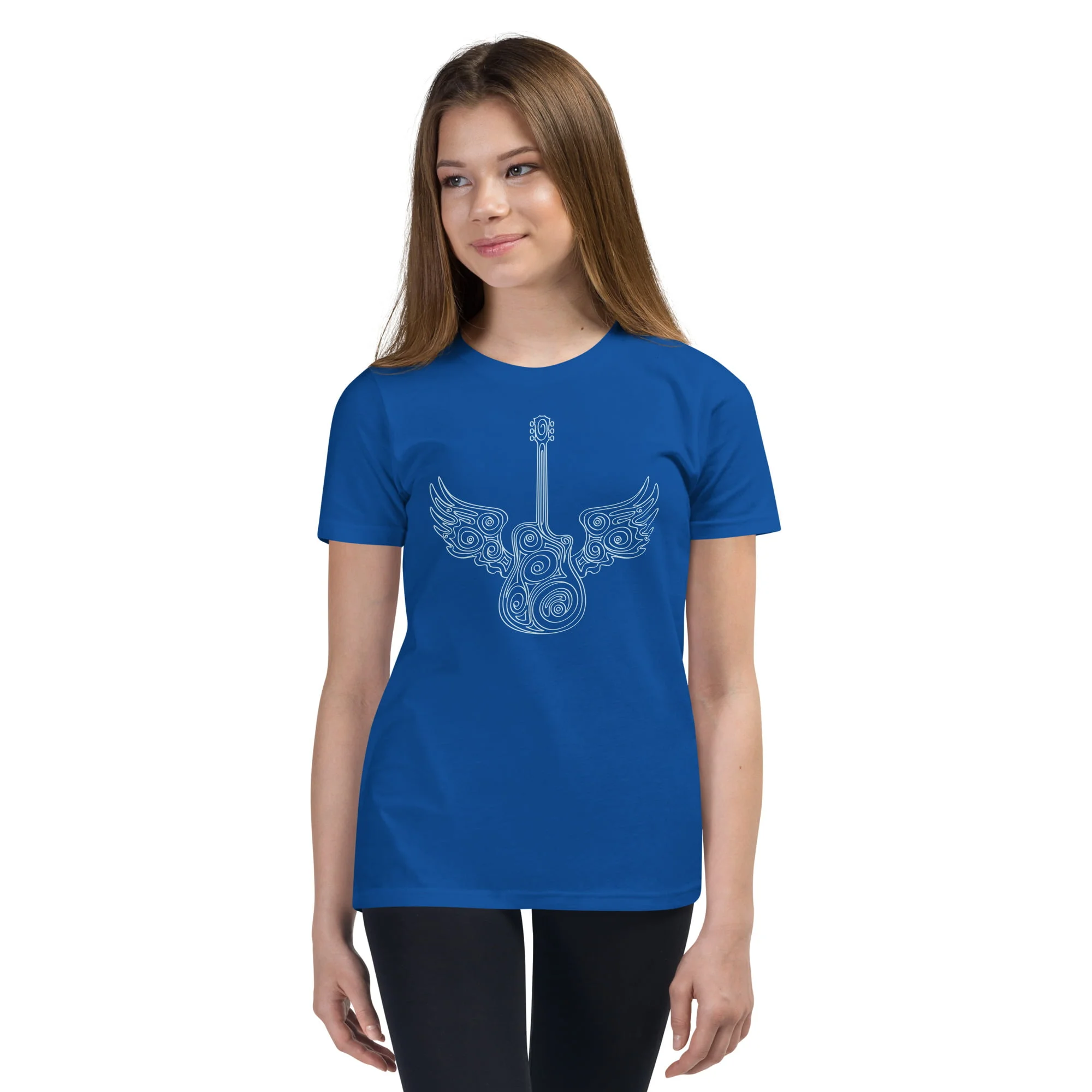 Guitar Wings - Youth Short Sleeve T-Shirt - Image 10